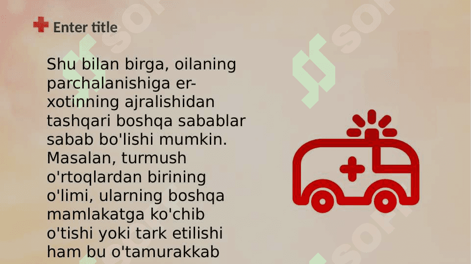 Oilaviy munosabatlarning buzilishi Ajrim muomalar 4