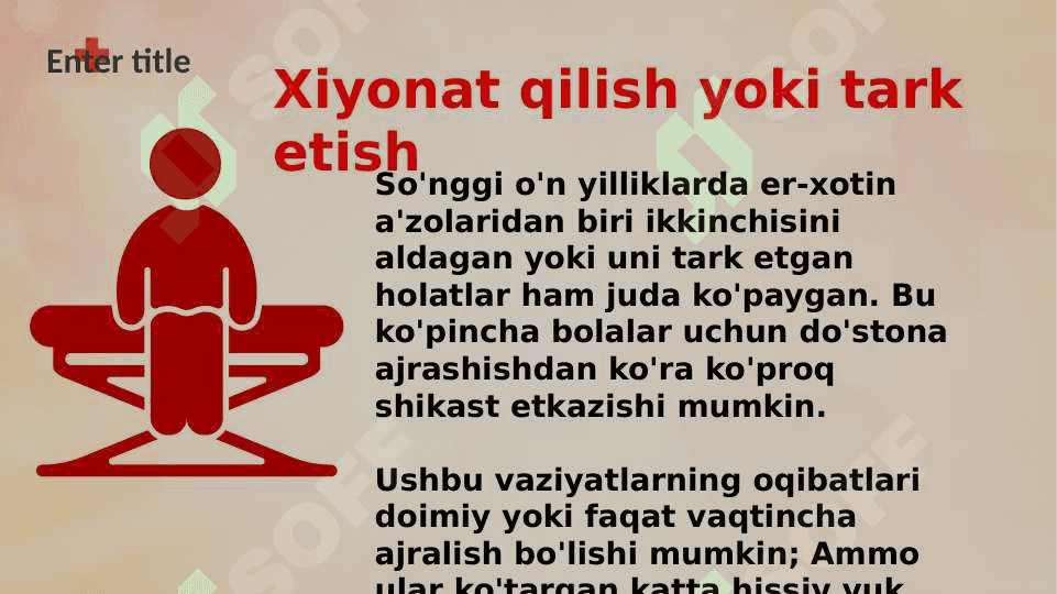 Oilaviy munosabatlarning buzilishi Ajrim muomalar 8