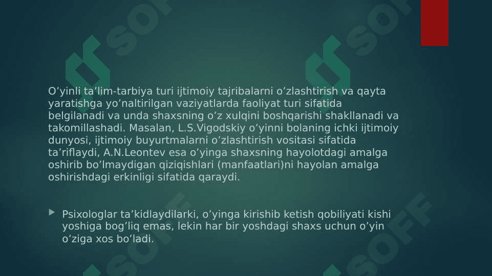 Oʻyin texnologiyalari va ularning oʻziga xosliklari 4