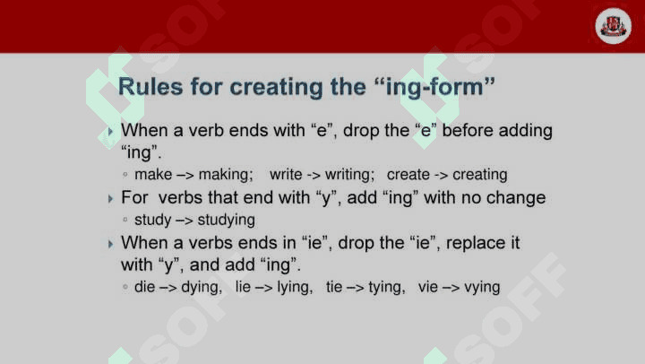 Present continuous tense 4