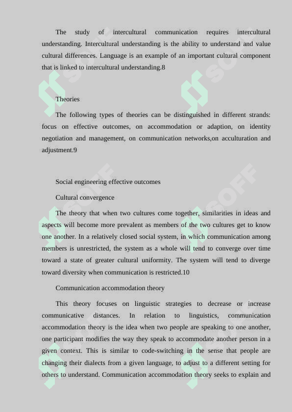 Behaving in intercultural settings 4