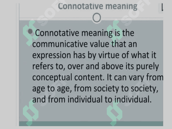 Types of meaning 4
