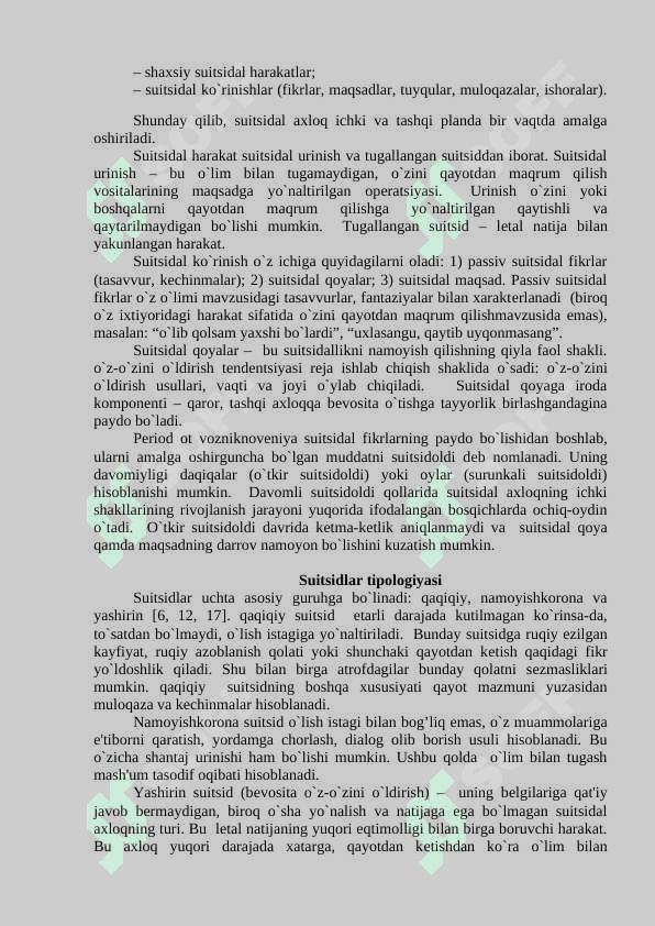 SUITSIDAL AXLOQ 2