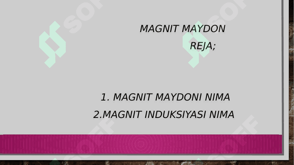 Magnit maydon 2