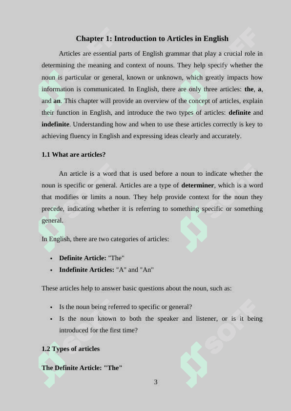 Indefinite and definite articles... . Using the articles 3