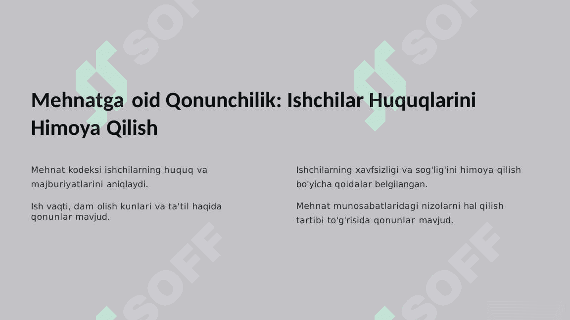 Ish haqi va mehnat munosabatlari 4