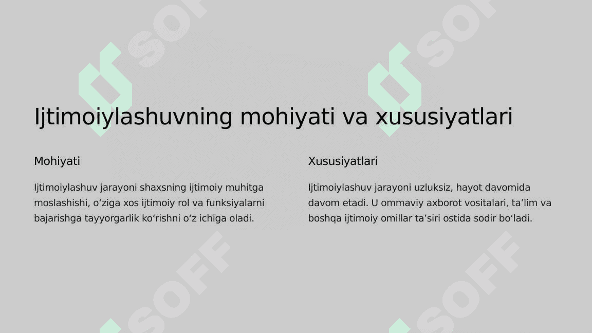 Ijtimoiylashuv omillari va mexanizmlari 2