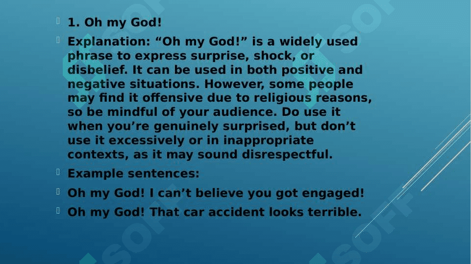 Expressing surprise 2