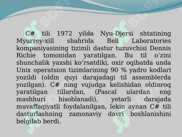 C# DASTURLASH TILIDA BUDILNIK DASTURINI YARATISH 3