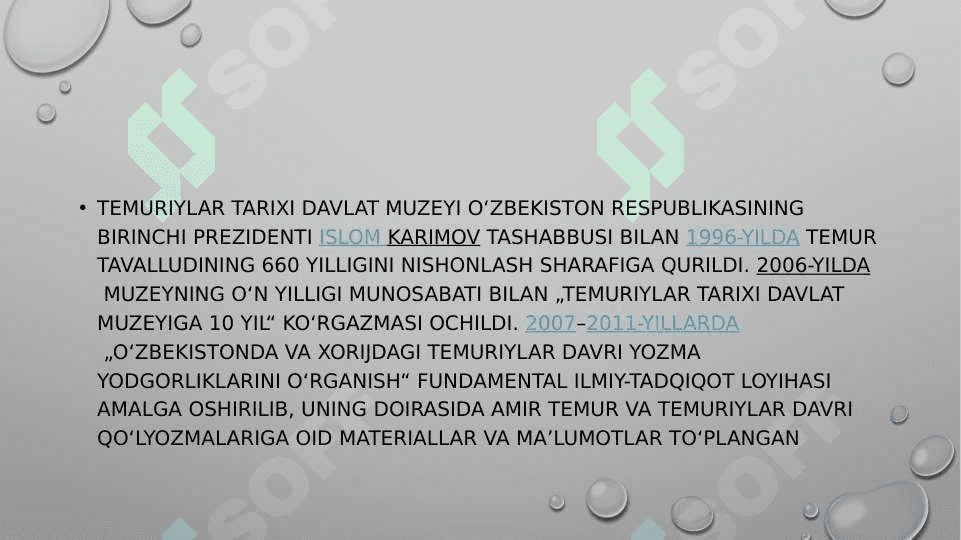 temuriylar tarixi davlat muzeyi 3