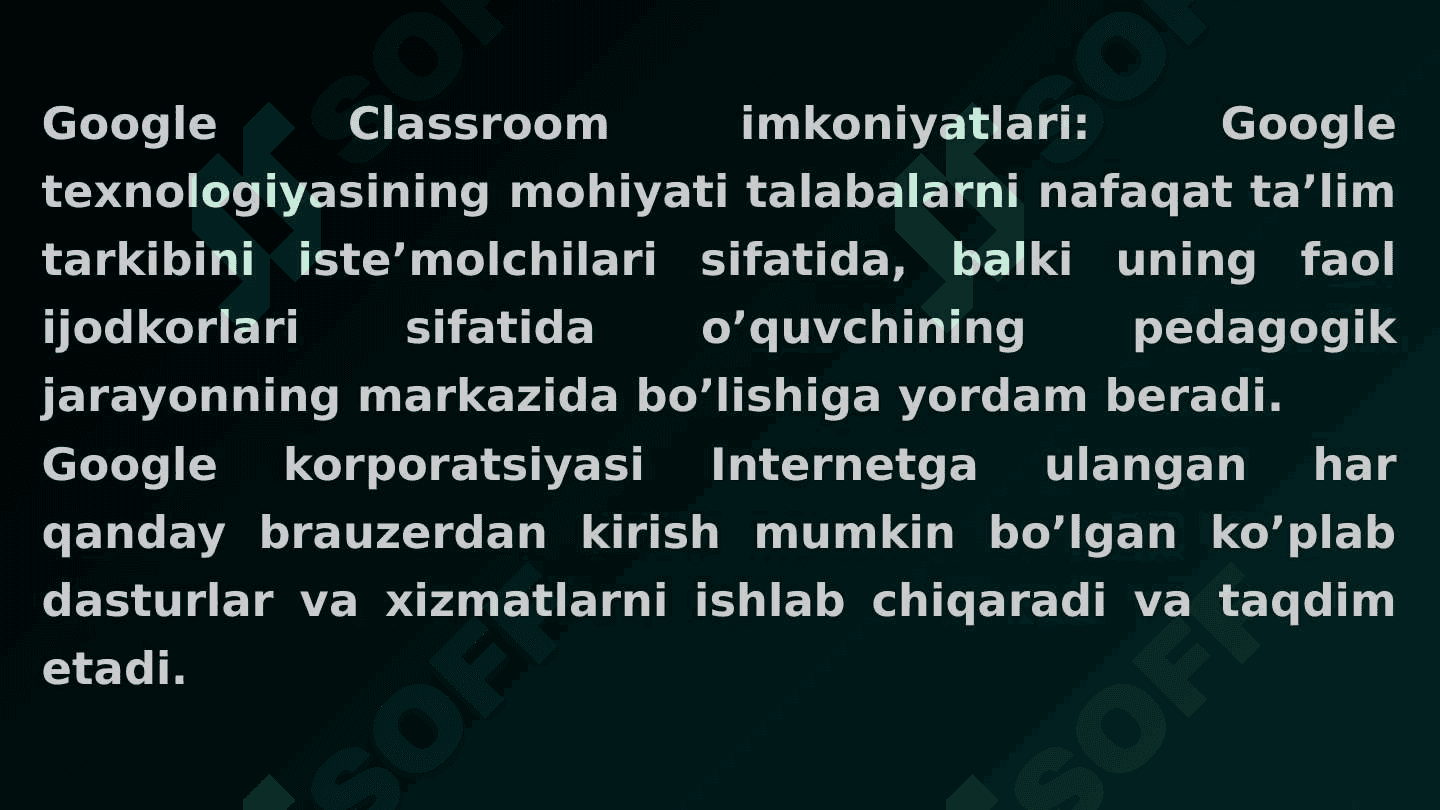 Google classroom bilan ishlash 6