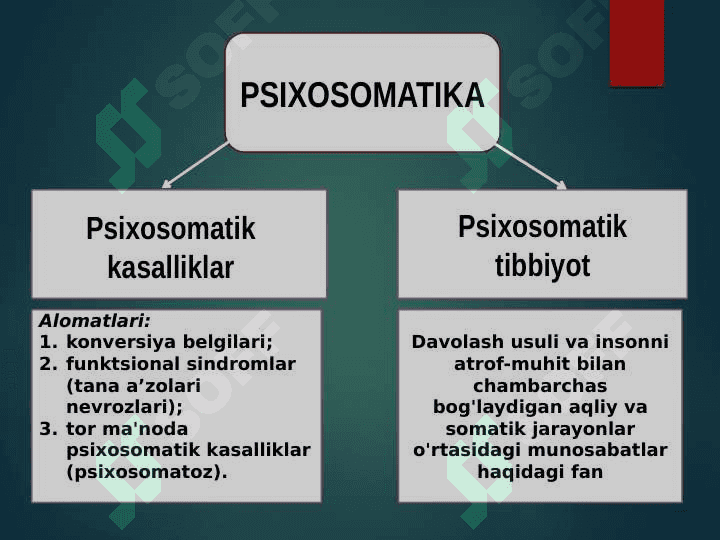 PSIXOSOTSIAL SALOMATLIK. PSIXOSOMATIKA 2