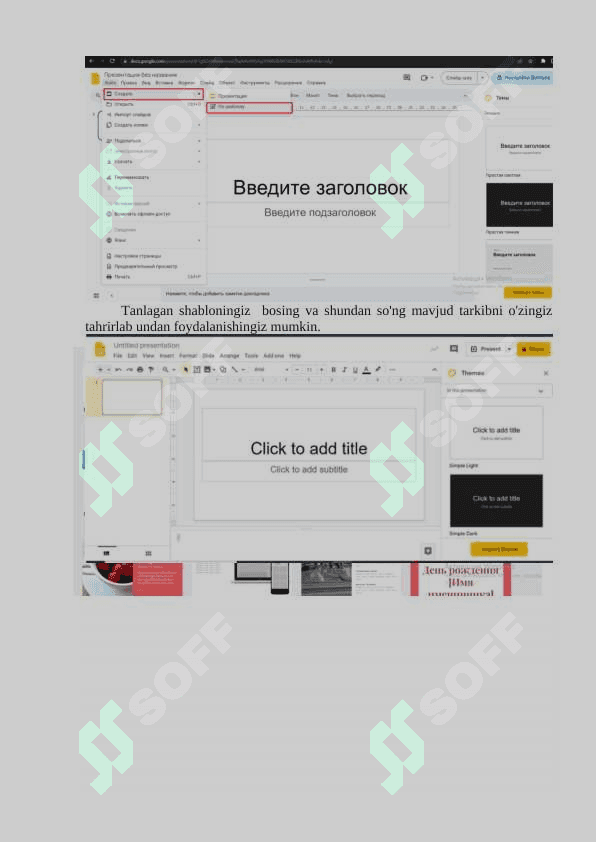 Google presentation va Google Form haqida tushuncha va undan foydalanish. 2