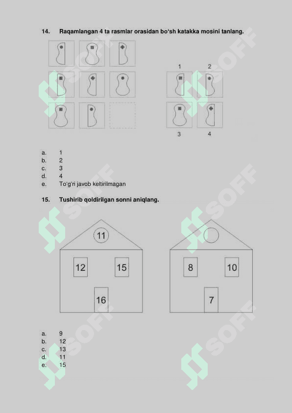 Argos IQ test va mutaxassis test 4