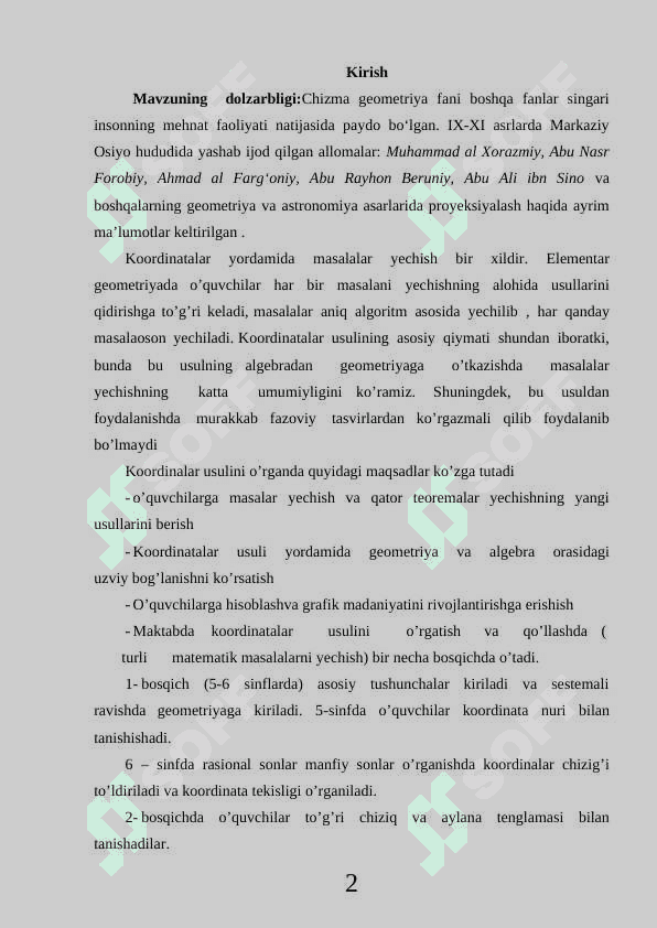 VEKTORLI OPTIMALLASHTIRISH VA UNING ASOSIY MUAMMOLARI 2