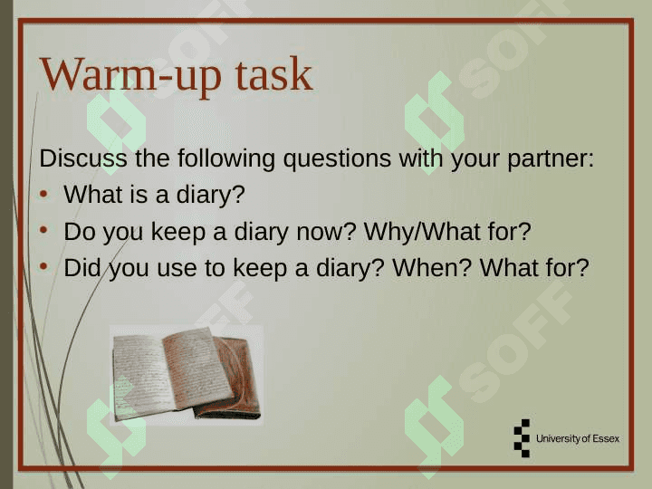 Creating a language learner's diary 2