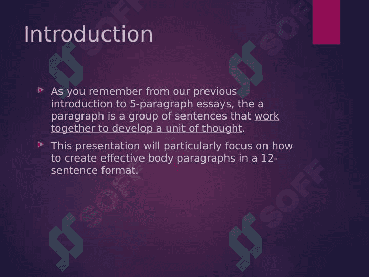 Creating effective paragraphs 3