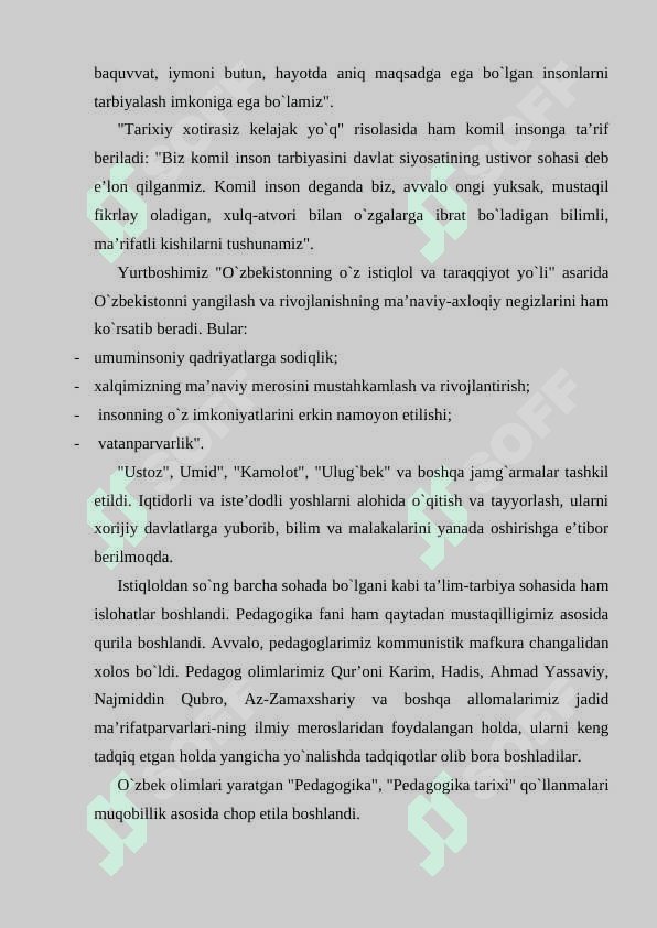 O’ZBEKISTON RESPUBLIKASIDA TA’LIM TIZIMI 4