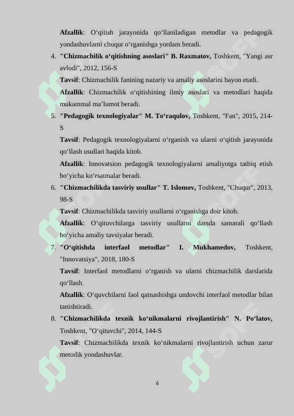 Chizma loyihalarini bajarishda grafik dasturlardan foydalanishning afzalliklari 6