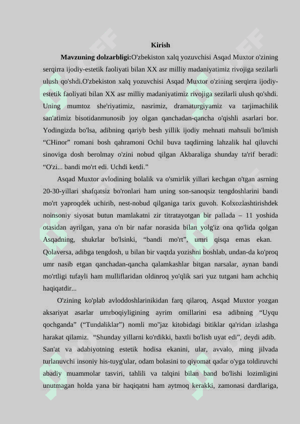 ASQAD MUXTORNING "CHINOR" ROMANI. 2