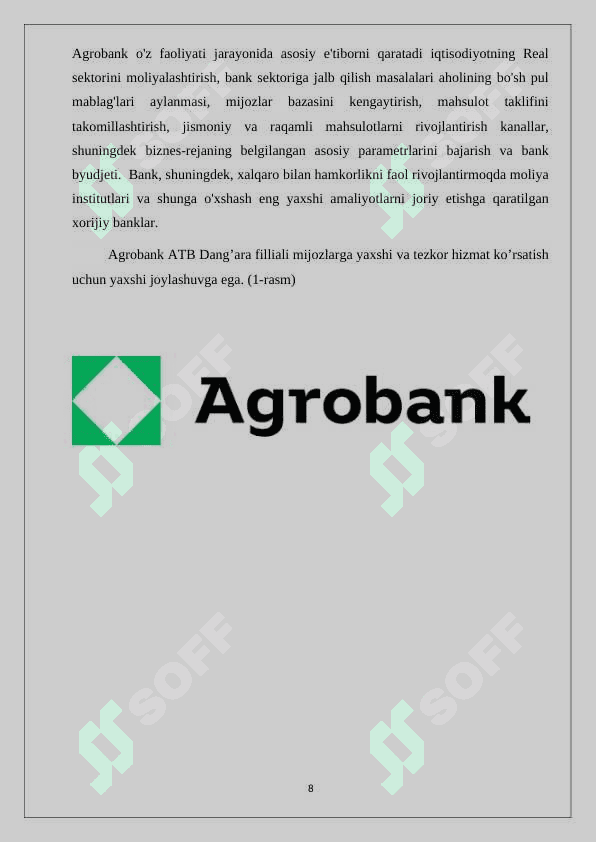 Agrobank (amaliyot hisoboti) 8