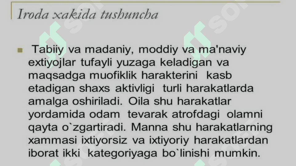 IRODA HAQIDA TUSHUNCHA 4
