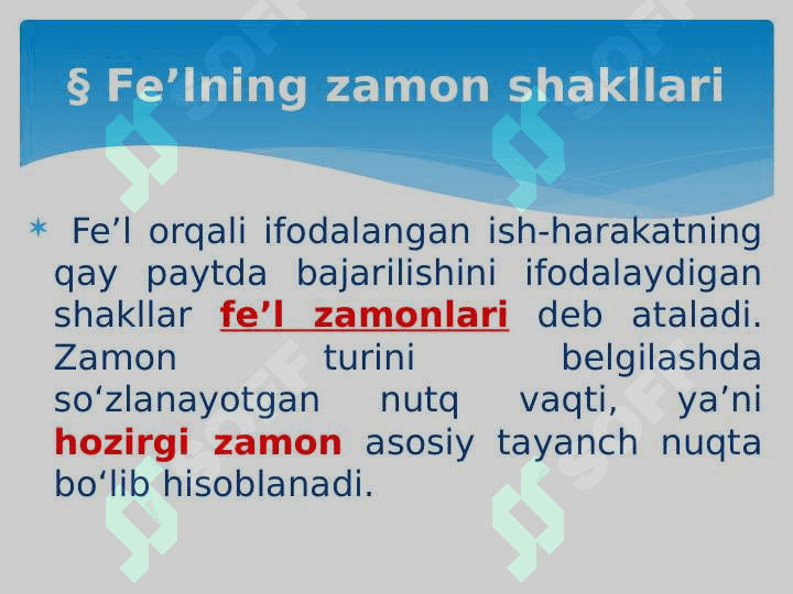 Fe’llarning zamon shakllari 2