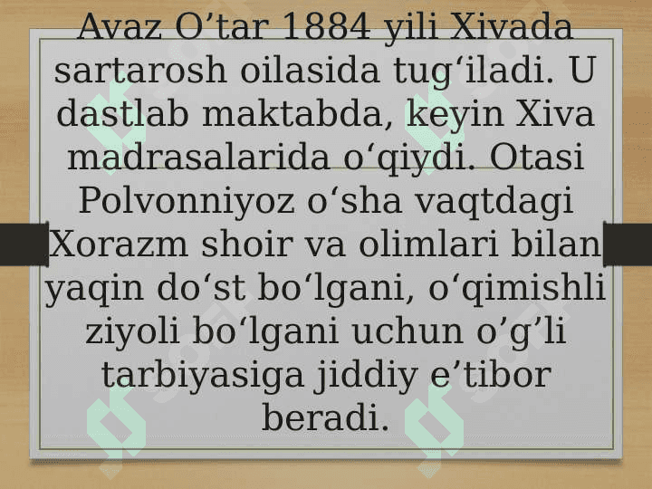 Avaz O’tar 2