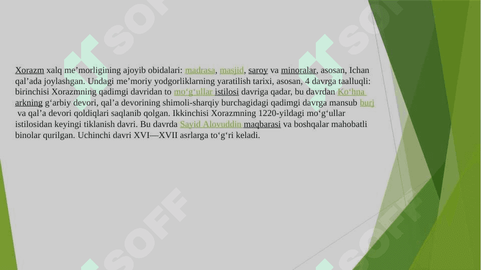Xivadagi “Ichan qal’a” majmuasi 6
