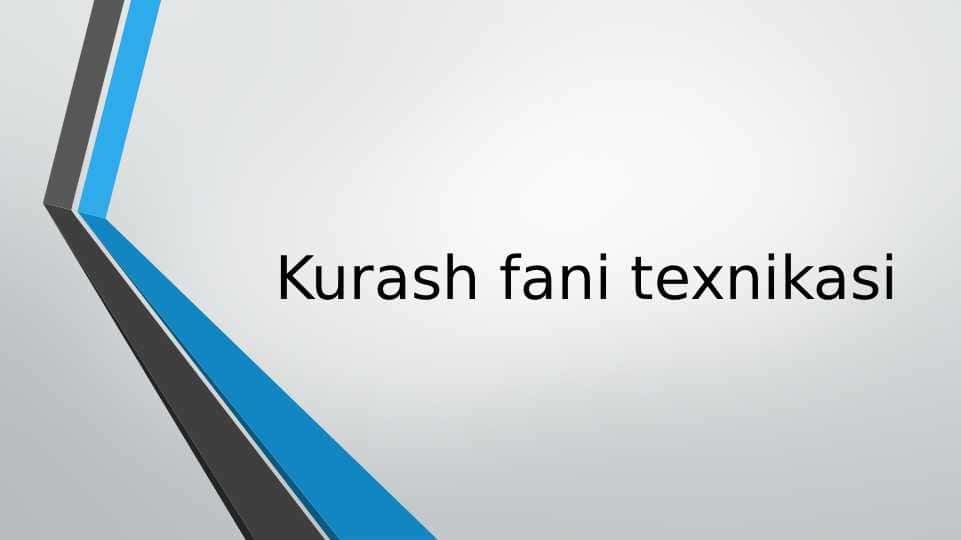 Kurash fani texnikasi