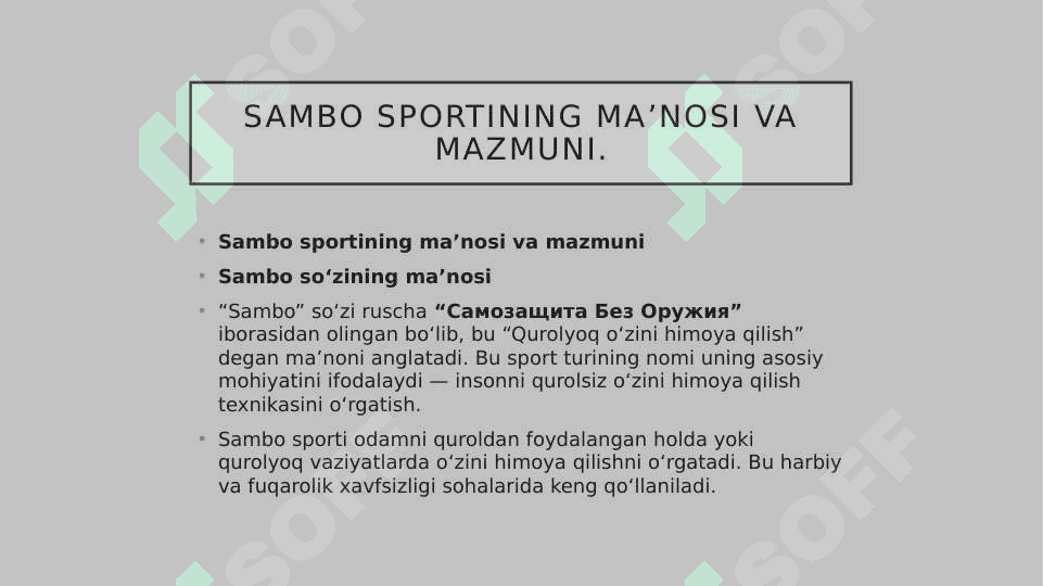 Sambo sporti haqida 3