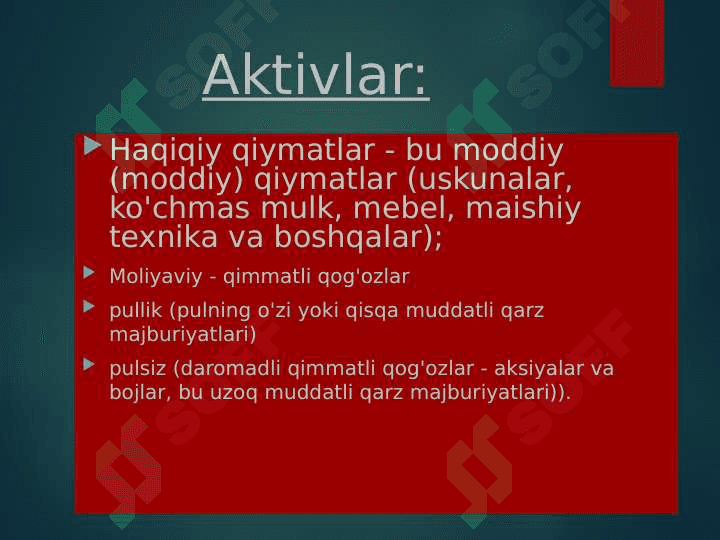 Pul bozorlari 4