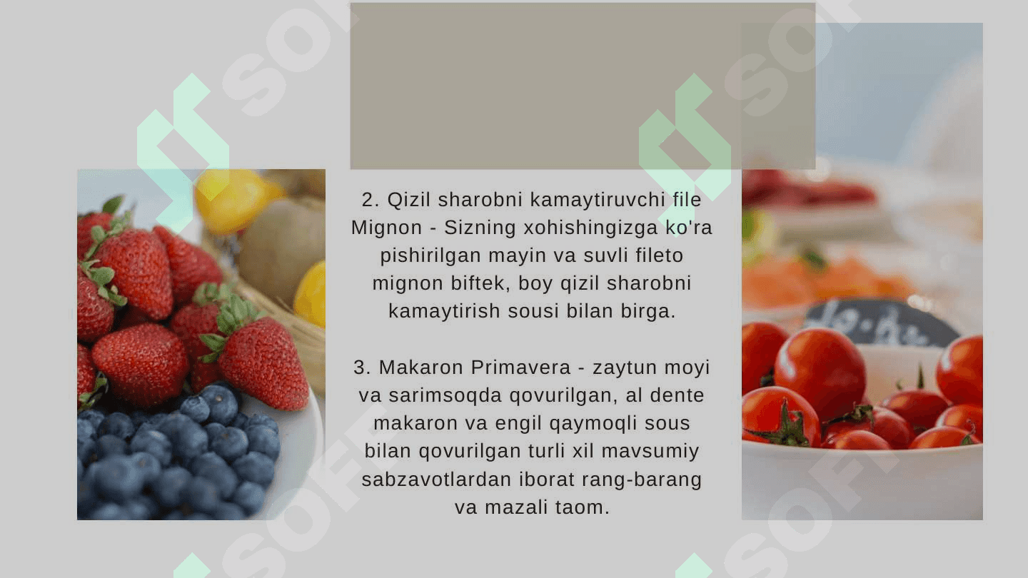 Ala Carte menyusi 4