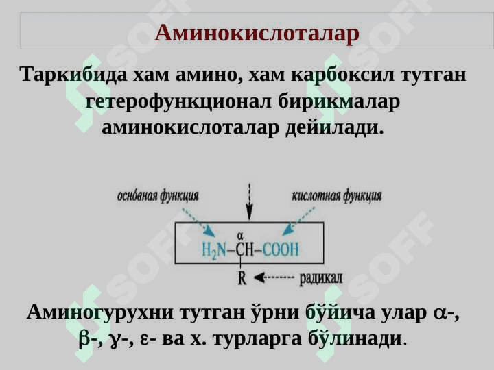 α- Аминокислоталар тузилиши ва хоссалари. 4