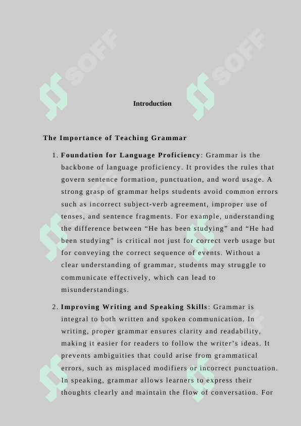 Introductory activities for grammar lessons 3