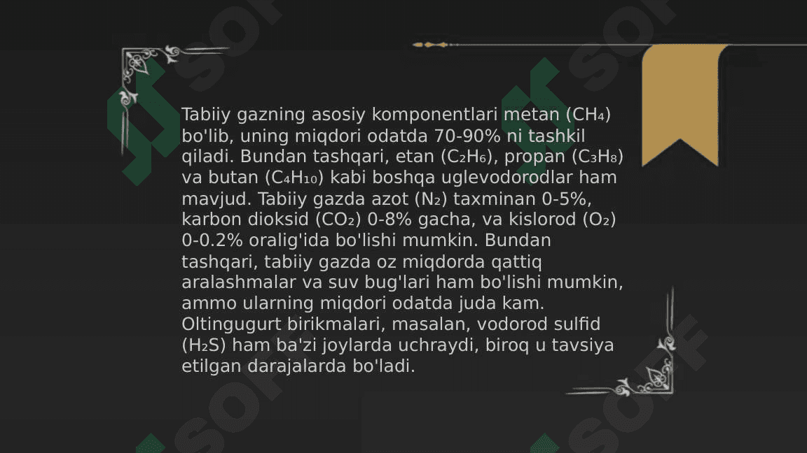 Neft va tabiiy gazning kimyoviy tarkibi 4
