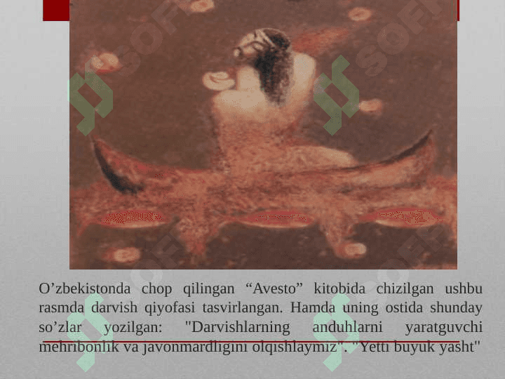 Eng qadimgi yozma adabiy yodgorlik  “Avesto" 7