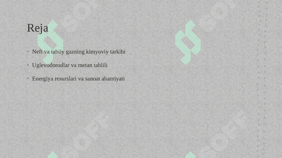 Neft va tabiiy gazning kimyoviy tarkibi 2