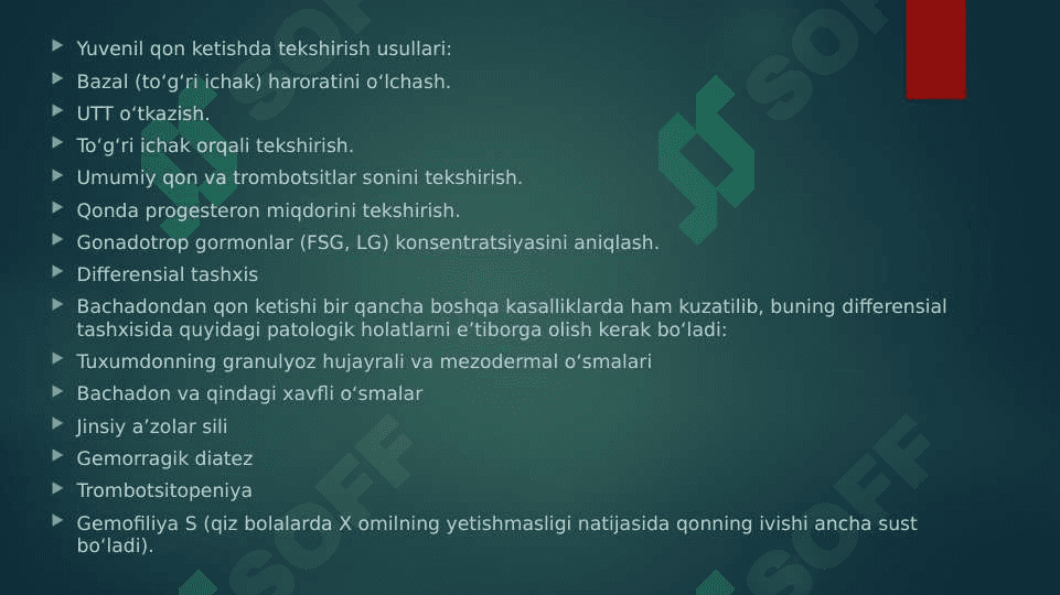 Bachadondan anomal qon ketishlari 7