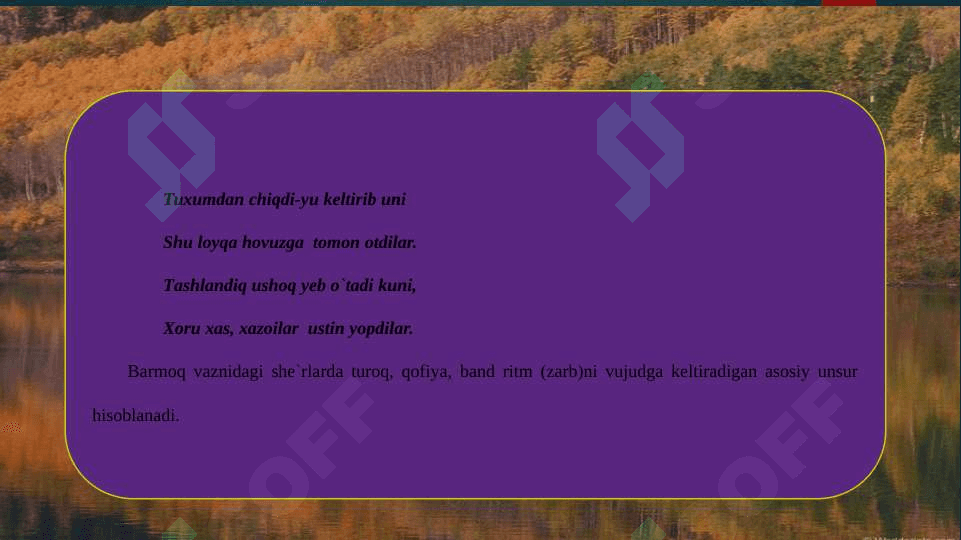 She`riy tizimlar va she`riy janrlar 7