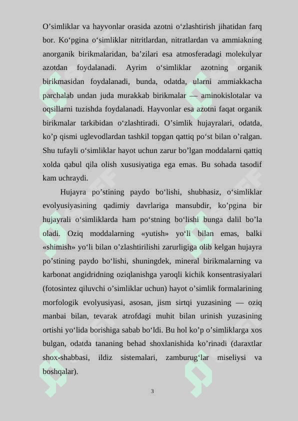 "So'ruvchi to'qima" mavzusida kurs ishi 3