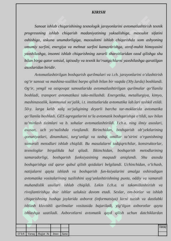 Yer osti shaxtalarida havoni optimal taqsimlashni avtomatlashtirish 2