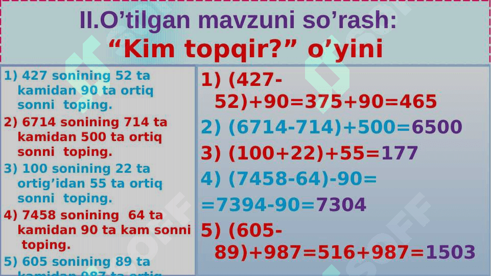 Sonli va harfli ifodalar 7