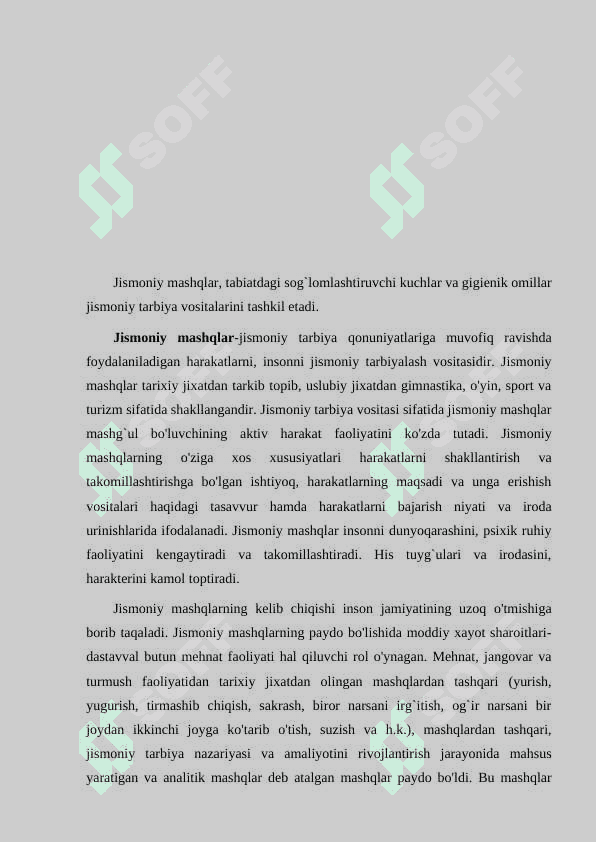 Mashq texnikasi qisimlar 2