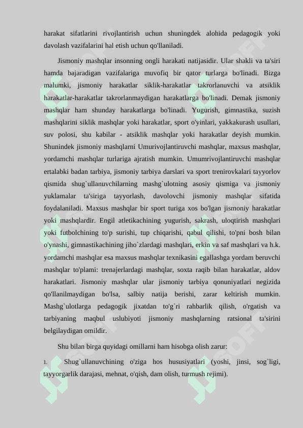 Mashq texnikasi qisimlar 3
