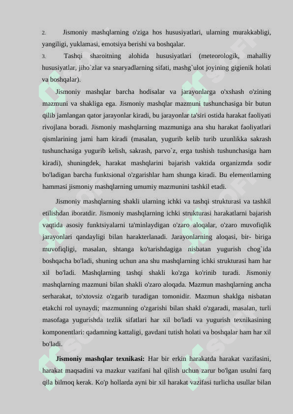 Mashq texnikasi qisimlar 4