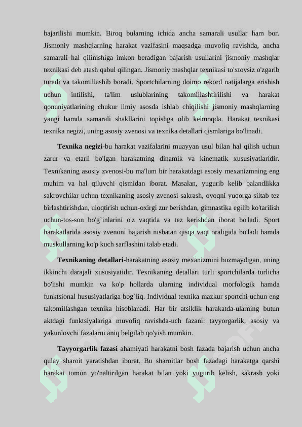 Mashq texnikasi qisimlar 5