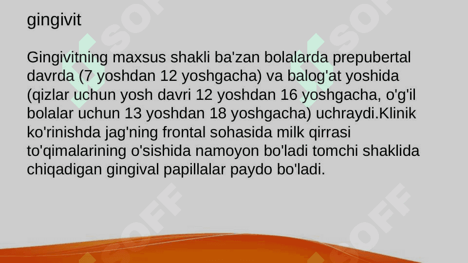 Yuvenil gingivit kechishi va uni davolash 3