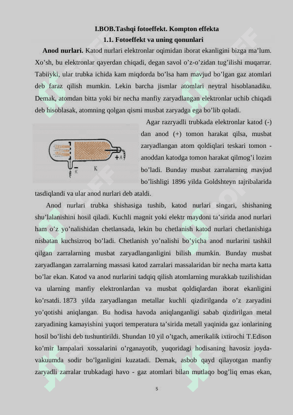 Tashqi fotoeffekt va Komton effekta 5