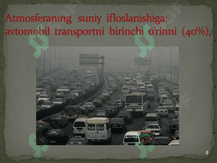 ATMOSFERA HAVOSINI IFLOSLANISHINI KUZATISH 4